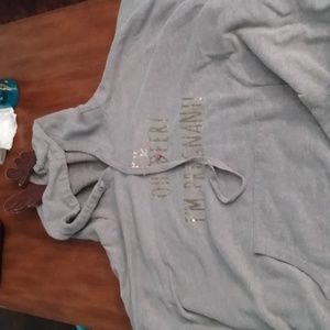 Maternity plus size hoodie